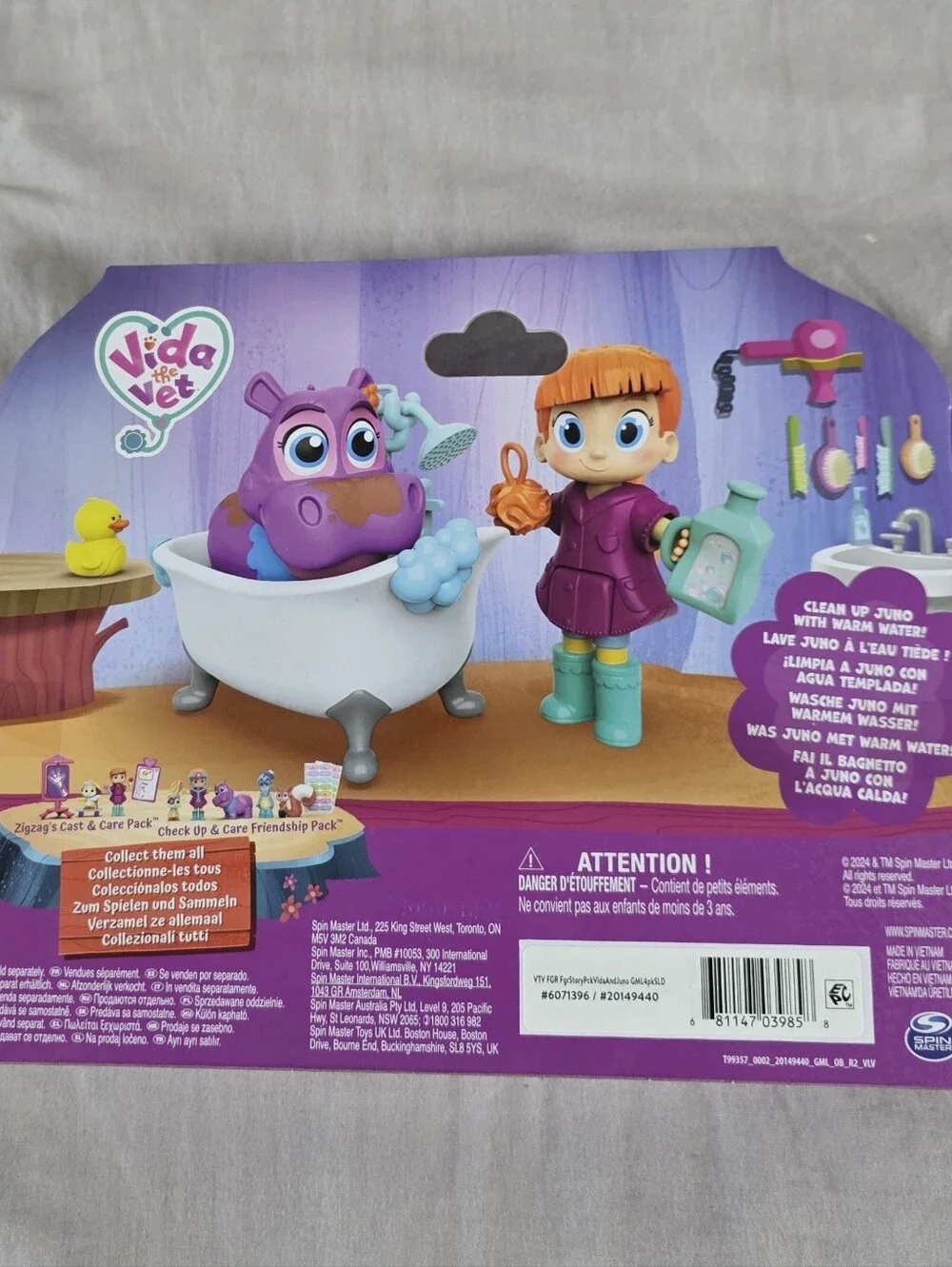 NEW Vida the Vet, Juno's Bubble Bath Pack toy set by Spin Master